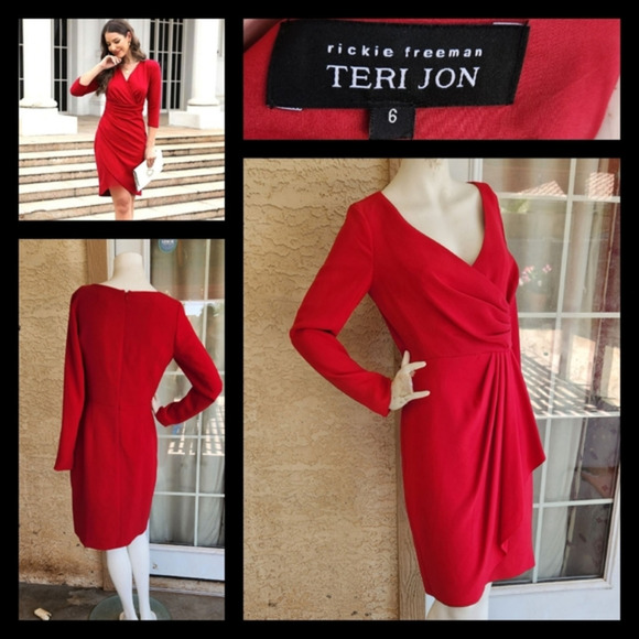 Rickie‎ Freeman Teri Jon VINTAGE DRESS - Picture 1 of 8